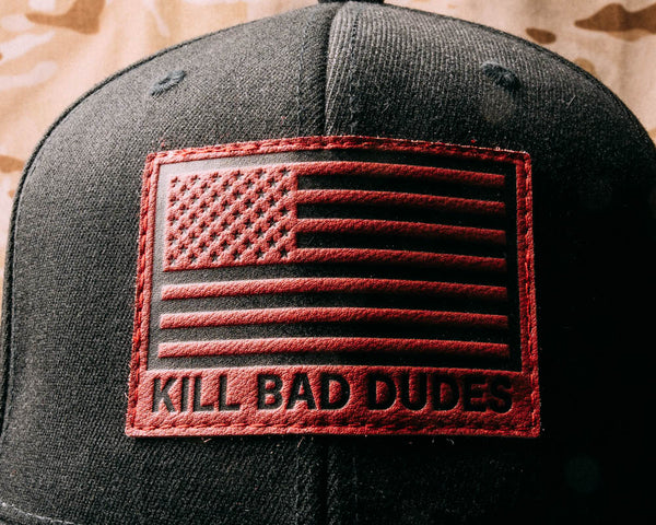 KBD American Flag leather patch Hat