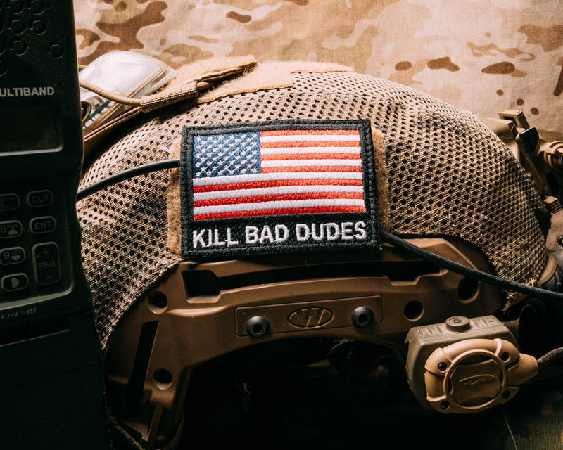 Kill Bad Dudes American Flag patch