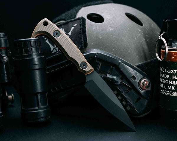 Special K - OD Green and Coyote G10, Armor Black Cerakote, Allen Bolts, Textured Grip