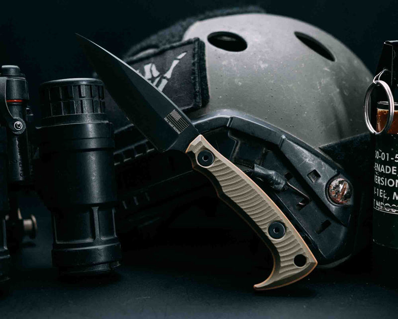 Special K - OD Green and Coyote G10, Armor Black Cerakote, Allen Bolts, Textured Grip