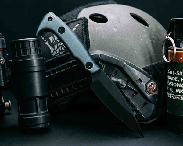 Special K - Ghost Over Black G10, Armor Black Cerakote, Allen Bolts, Textured Grip
